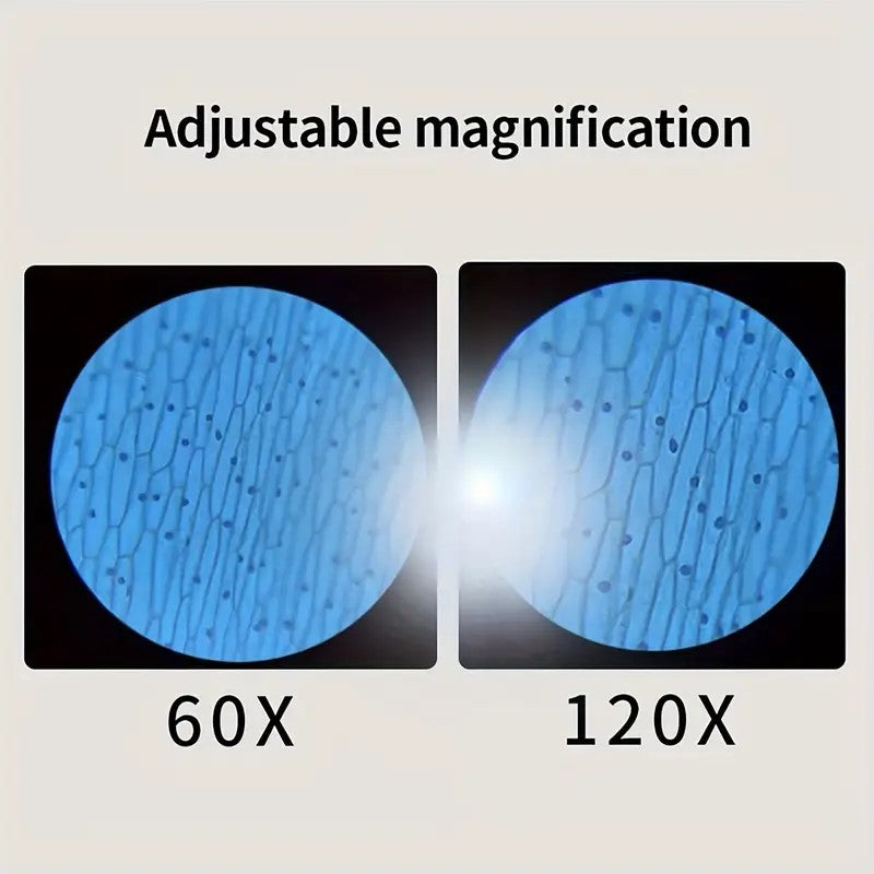 Portable Handheld Mini Microscope with LED Light