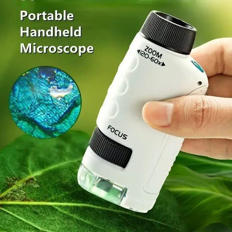 Portable Handheld Mini Microscope with LED Light