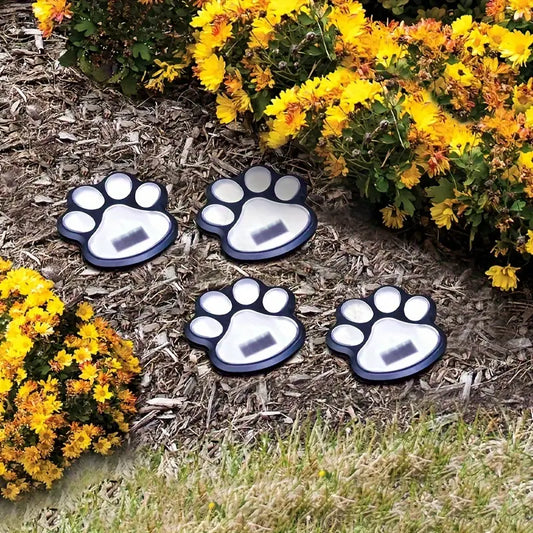 Paw Print Solar Lights