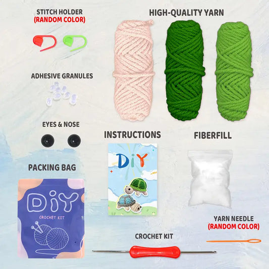 Beginner Turtle Crochet Kit