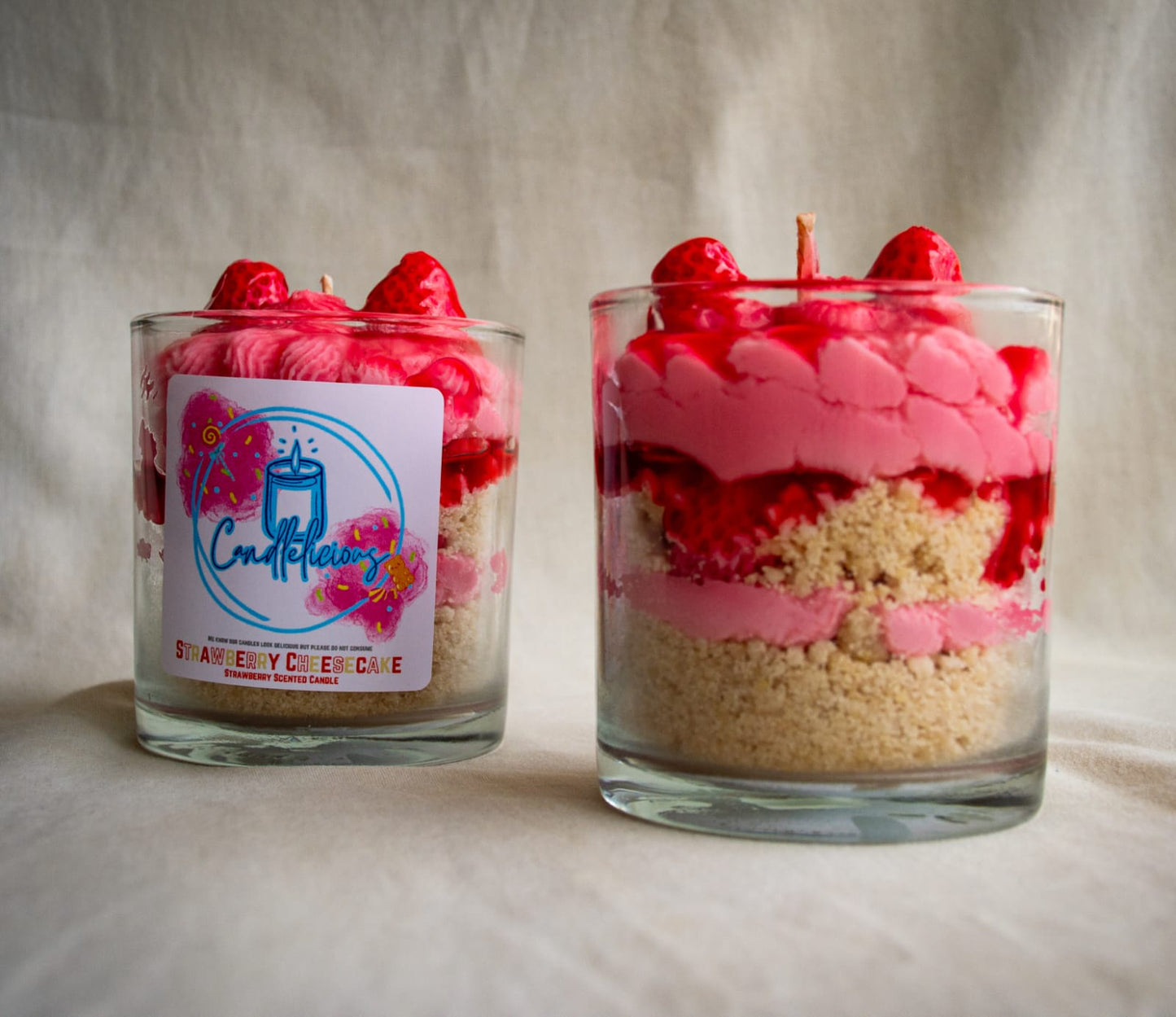 Scented Candle - Strawberry Cheescake