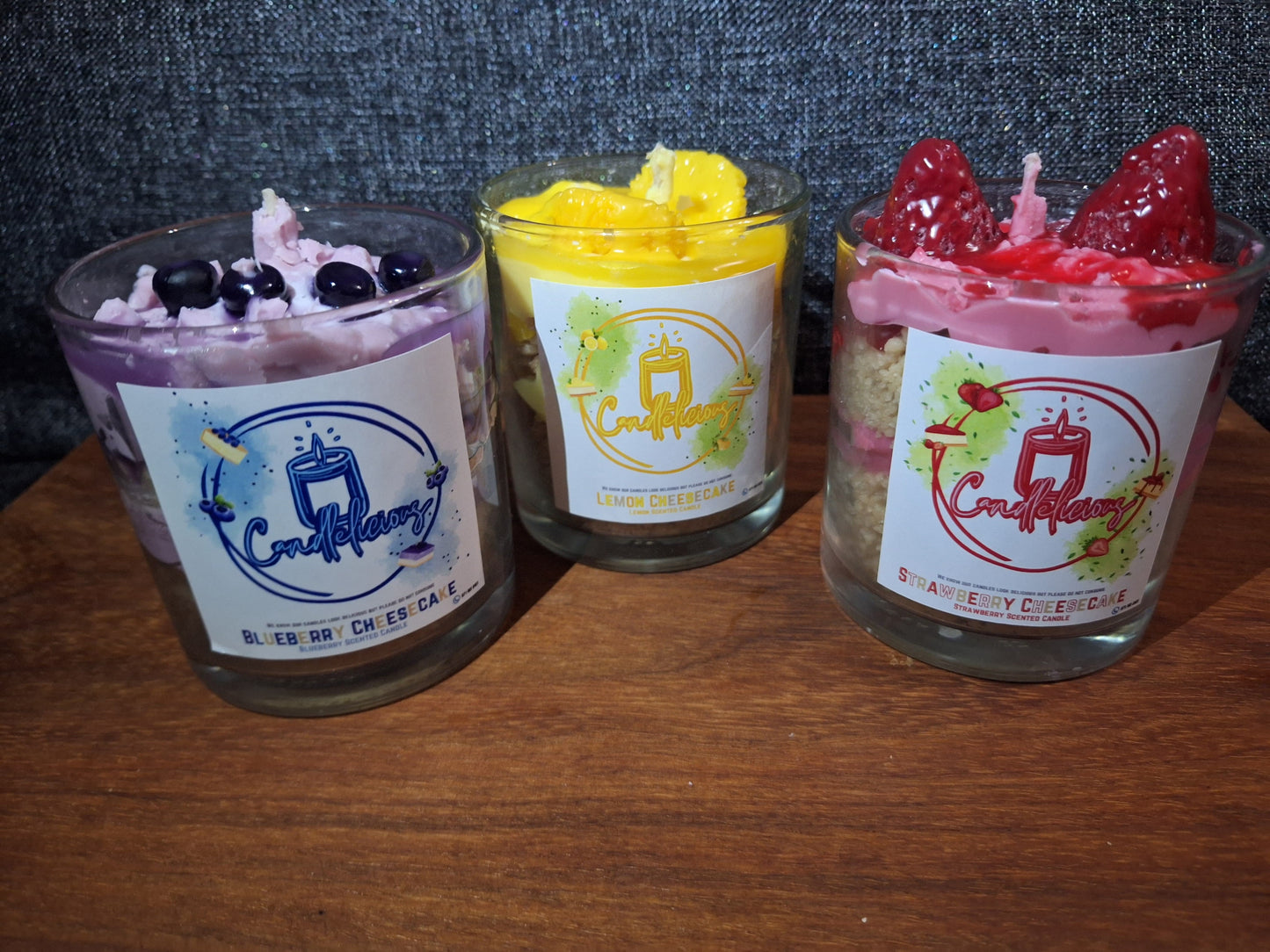 Scented Candle - Cheesecake Trio