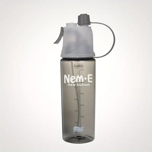 Sports water bottle with trigger spray