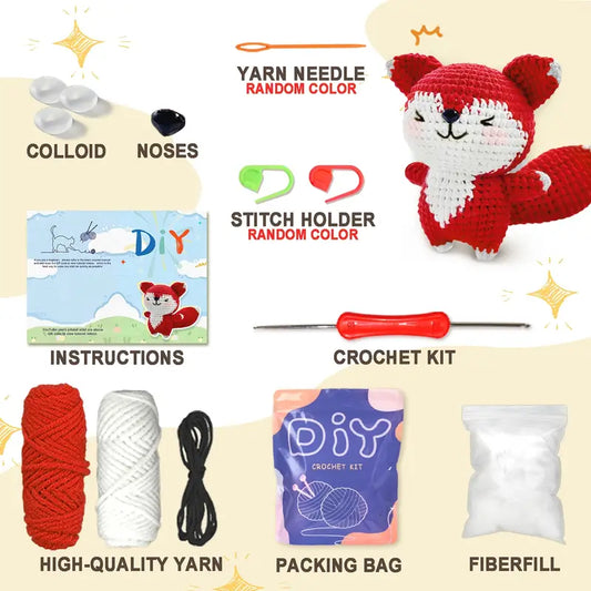 Beginner Fox Crochet Kit